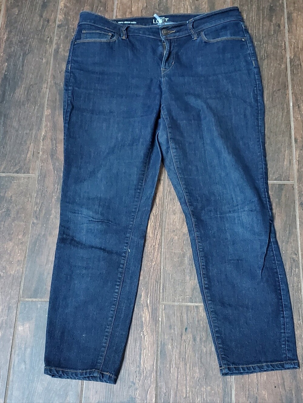LOFT Jeans Women's Size 30/10 Blue Denim Curvy Skinny Ankle